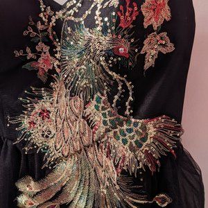 Embroidered Sequin Tulle Dress